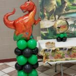 Dinosaur Birthday - Columns - Lift Your Spirits Balloon Decor, McAllen, TX